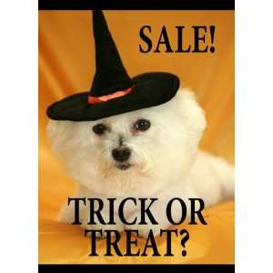  Trick or Treat Sale Dog Sign: Office Products