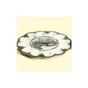   Brothers Friendly Village 12 Inch Deviled Egg Plate: Kitchen & Dining