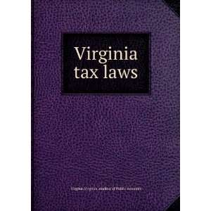  Virginia tax laws. Virginia. Virginia. Books