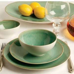    Casafina Oceana Sea Glass Green Oval Fruit Bowl: Home & Kitchen