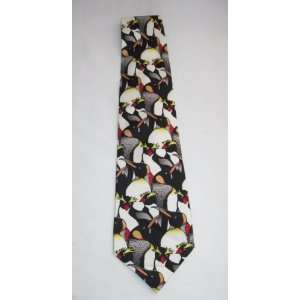   Penguin Tie 100% Silk New with Tags Moody Gardens: Everything Else