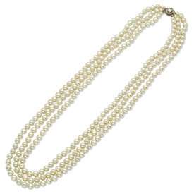 Jacqueline Kennedy Triple Strand Pearls  