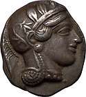 ATTICA, ATHENS, c.454 B.C.,Silver Tetradrachm.Go​ddess Athena/Owl 