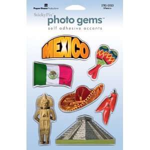  Paper House Travel Resin Stickers, Mexico: Arts, Crafts 