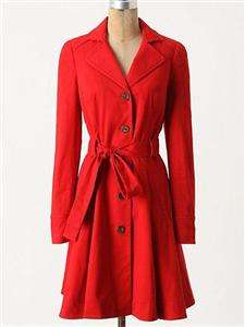 New Anthropologie Pansy Corset Trench 2 10 12  