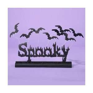   Spooky Black Bats Wooden Table Piece Decoration: Home & Kitchen