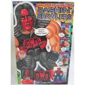  Bashin Brawlers Electronic Talking Red NWO Wrestler Sting 