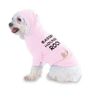 Basset Hounds Rock Hooded (Hoody) T Shirt with pocket for your Dog or 