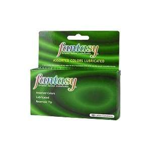 com Assorted Color Lubricated Reservoir Tip Condoms   12 ct,(Fantasy 