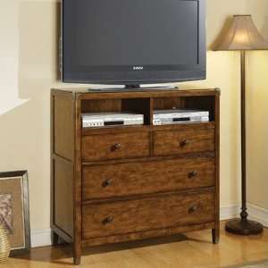  Storehouse Media Chest in Spiced Pecan: Home & Kitchen