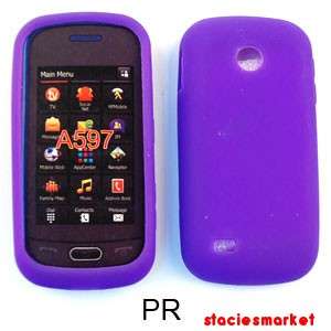 Light Purple Silicone Samsung Eternity 2 II A597 Case Cover  