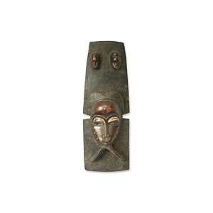  NOVICA Ivorian wood mask, Baule King