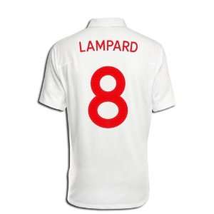  #8 Lampard England Home 2010 World Cup Jersey (Size L 