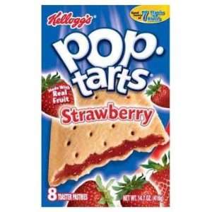 Kelloggs Pop Tarts Strawberry Toaster Pastries 8 ct (Pack of 12 