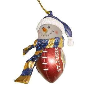  St. Louis Rams NFL Touchdown Snowman Christmas Ornament 
