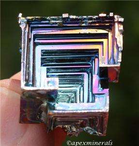 Bismuth Rare Lab Grown In NORTH CAROLINA Geometric Hopper XLS Rainbow 