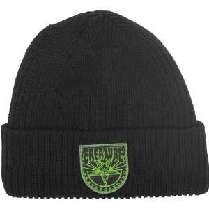    Creature Pure Hell Long Shoreman Beanie   Black