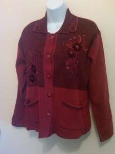 NWT T C Fashion womens sweater cardigan shirt button front X LARGE 16 