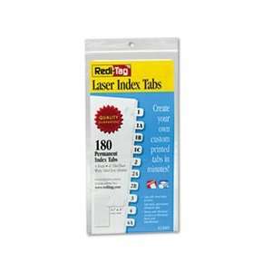  Redi Tag® RTG 33001 LASER PRINTABLE INDEX TABS, 7/16 INCH 