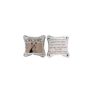  Advice From a Yorkshire Terrier Pillow: Home & Kitchen