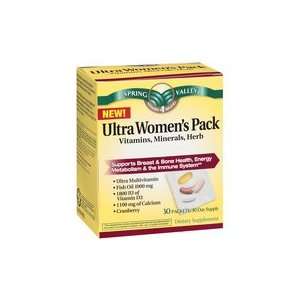  Spring Valley Ultra Womens Pack Vitamins/minerals/herb 
