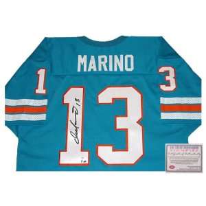   Signed Authentic Style Miami Dolphins Teal Jersey