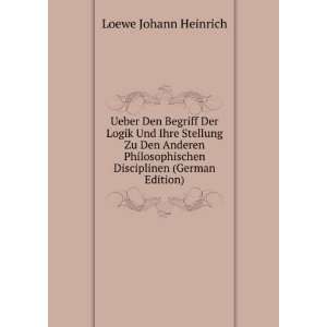   Disciplinen (German Edition) Loewe Johann Heinrich Books