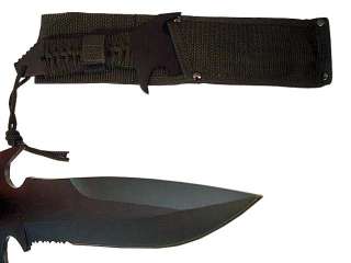Custom Special Forces Tactical Combat Knife (Black)  