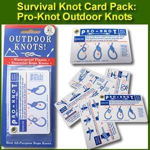   Pro Knot Survival Knot Tying Reference Cards