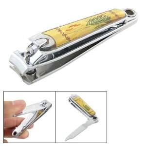   Rosallini Silver Tone Lever Type Nail Clippers Trimmer w File: Beauty