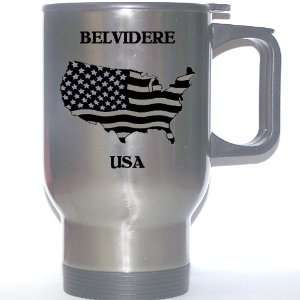  US Flag   Belvidere, Illinois (IL) Stainless Steel Mug 