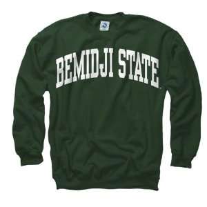 Bemidji State Beavers Green Arch Crewneck Sweatshirt  