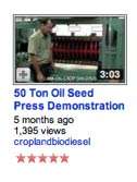 demostración de la tecla de la semilla oleaginosa de 50 toneladas