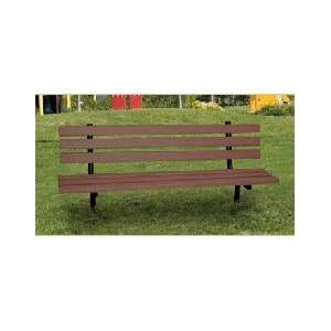 Engineered Plastic Systems GSLB4 IGM 4ft Garden Bench in Choc. Brown 