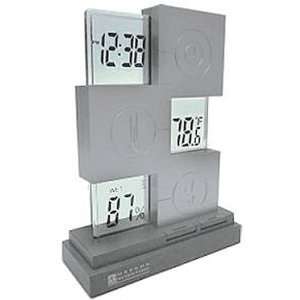  Oregon Scientific Three Tier Clock with Temperature and 