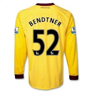  Arsenal 10/11 BENDTNER Away LS Soccer Jersey Sports 