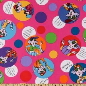  44 Wide Maxine Dots Fuchsia Fabric By The Yard Arts 