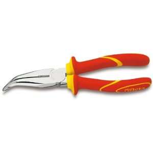   160 1000V Insulated Extra Long Bent Needle Nose Pliers, Chrome Plated