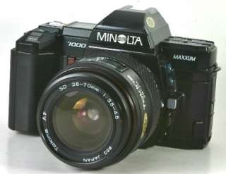 Minolta Maxxum 7000 AF 35mm SLR w/Tokina 28 70mm EXC++  