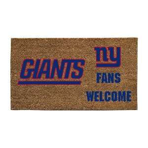  New York Giants Lighted Coir Door Mat: Patio, Lawn 