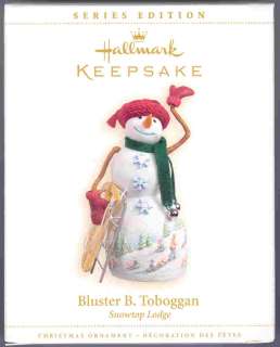 Hallmark 2006 Bluster B Toboggan 2nd in Snowtop Lodge Series # 2 
