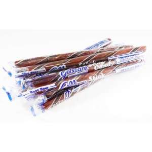 Root Beer Brown & White Old Fashioned Hard Candy Sticks: 10 Count 