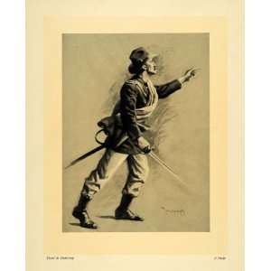  1911 Print Study Thure de Thulstrup Soldier Weapon Uniform 