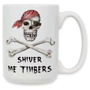 Shiver Me Timbers 15 Oz. Ceramic Coffee Mug: Kitchen 