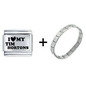  I Heart My Tim Hortons Italian Charm Bracelet Pugster 