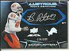 2009 UD Black Lustrous Brandon Pettigrew Rookie Auto Ca