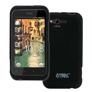  EMPIRE Verizon HTC Rhyme Black Rubberized Hard Case Cover 