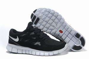 Nike Free Run+ 2 Black White 443815 010 NEW  