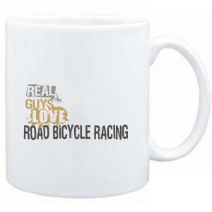 Mug White  Real guys love Road Bicycle Racing  Sports:  