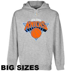   Knicks Ash Primary Logo Big Sizes Hoodie Sweatshirt